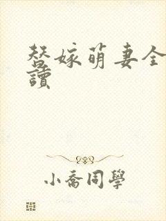 替嫁萌妻全文阅读