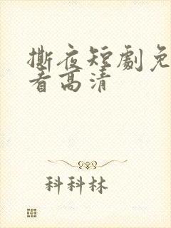 撕夜短剧免费观看高清