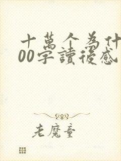 十万个为什么400字读后感四年级