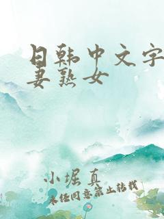 日韩中文字幕人妻熟女