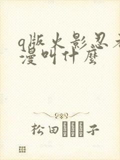 q版火影忍者动漫叫什么 q版火影忍者动漫叫什么