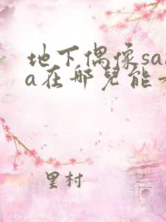 地下偶像sana在哪儿能看到