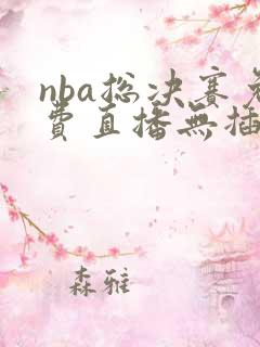 nba总决赛免费直播无插件 nba总决赛免费直播无插件