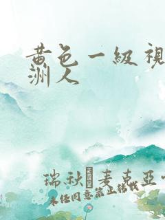 黄色一级视频非洲人