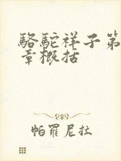 骆驼祥子第16章概括