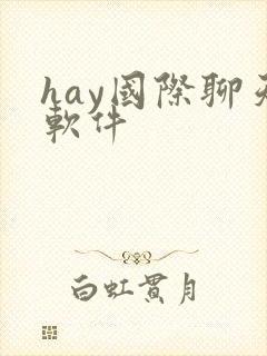 hay国际聊天软件