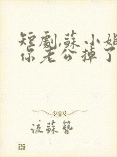 短剧,苏小姐,你老公掉了