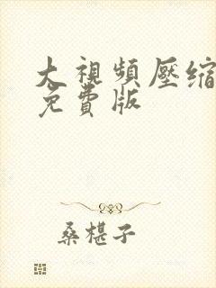 大视频压缩软件免费版