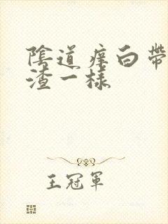 阴道痒白带豆腐渣一样