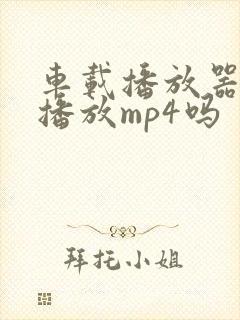 车载播放器可以播放mp4吗