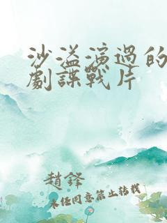沙溢演过的电视剧谍战片