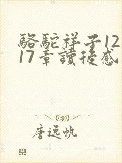 骆驼祥子12到17章读后感