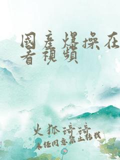 国产爆操在线观看视频