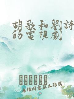 胡歌和刘诗诗演的电视剧