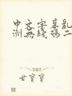 中文字幕乱码亚洲无线码二区