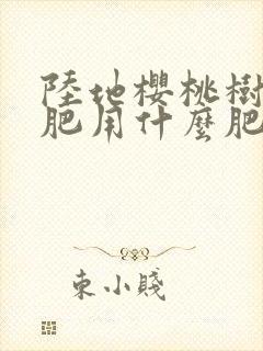 陆地樱桃树秋施肥用什么肥最好