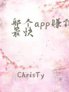 哪个app赚钱最快