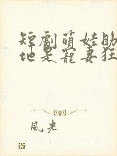 短剧萌娃助攻爹地是宠妻狂魔 短剧萌娃助攻爹地是宠妻狂魔