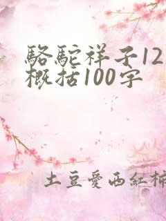 骆驼祥子12章概括100字