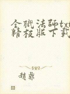 全职法师txt精校版下载