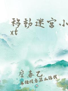 移动迷宫小说txt