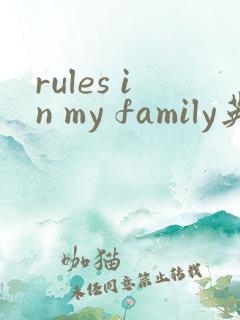 rules in my family英语作文