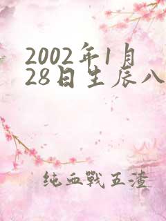 2002年1月28日生辰八字算命