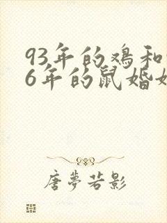 93年的鸡和96年的鼠婚姻怎么样