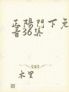 正阳门下免费观看36集