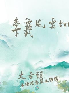 梦舞风云txt下载