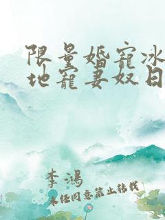 限量婚宠冰山爹地宠妻奴日常