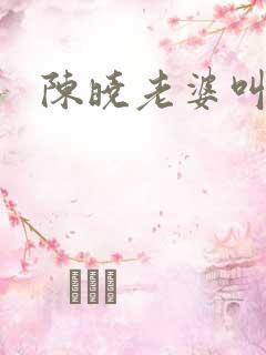 陈晓老婆叫什么