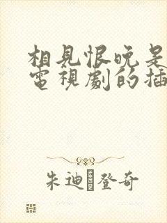 相见恨晚是哪个电视剧的插曲