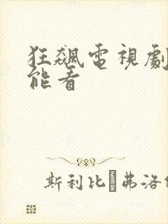 狂飙电视剧哪里能看