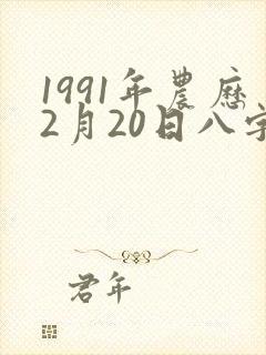 1991年农历2月20日八字命格