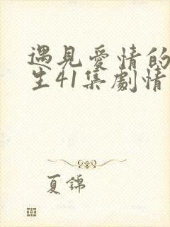 遇见爱情的利先生41集剧情