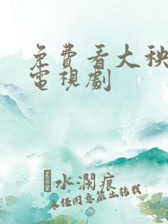 免费看大秧歌 电视剧