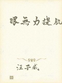 眼无力提肌手术