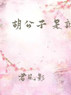 胡公子 是谁