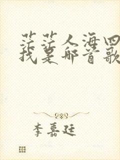 茫茫人海四处寻找是哪首歌的歌词