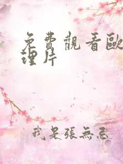 免费观看欧美伦理片