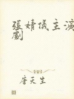 张婧仪主演电视剧