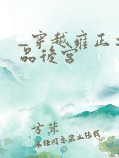 _穿越雍正之极品后宫