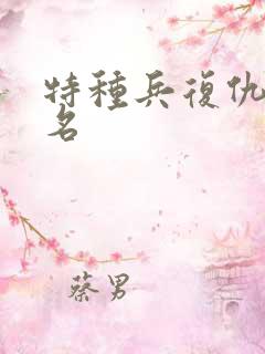 特种兵复仇电影名