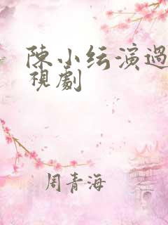 陈小纭演过的电视剧