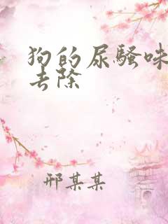 狗的尿骚味怎么去除