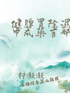 健脾胃除湿气的中成药有哪些