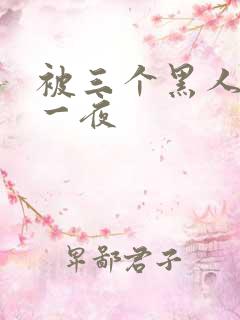 被三个黑人操了一夜