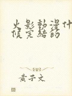 火影动漫什么时候完结的