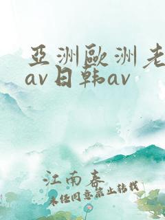 亚洲欧洲老熟妇av日韩av